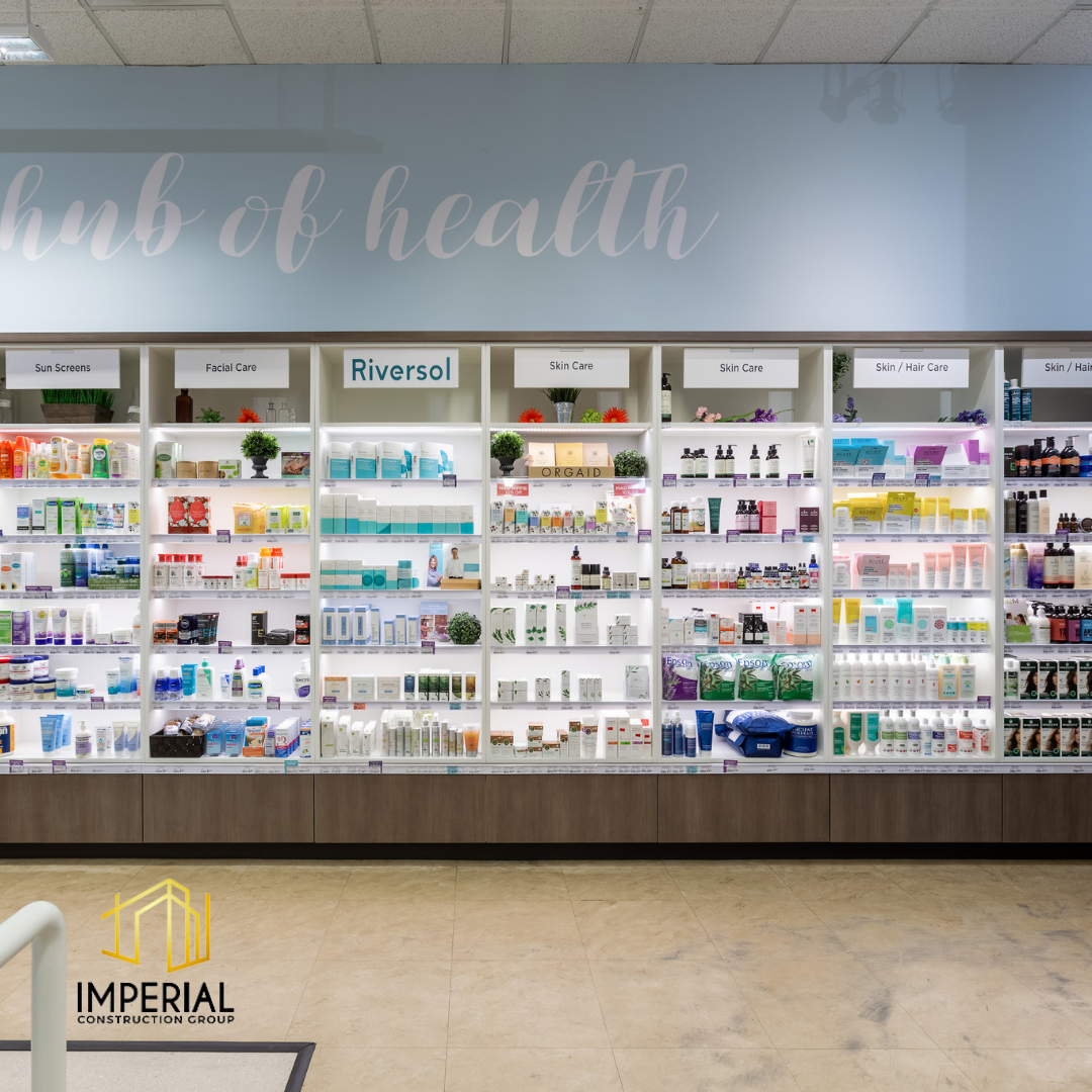Construction and renovation of a pharmacy in Mississauga