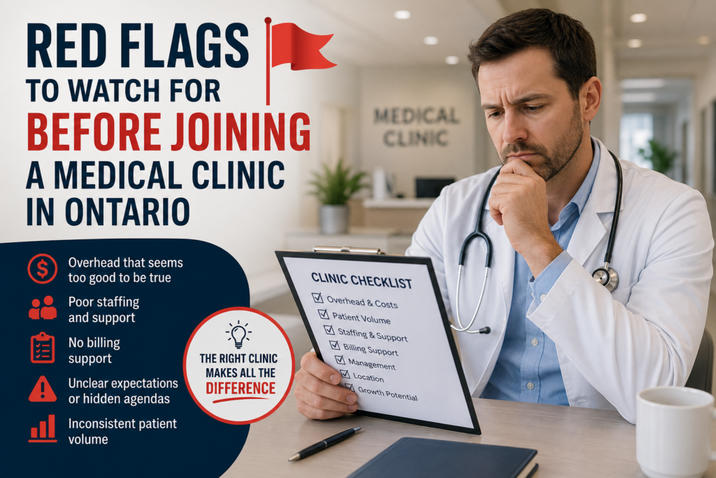 Optima Health Roster Red Flags Red Flags to Watch for Before Joining a Medical Clinic in Ontario