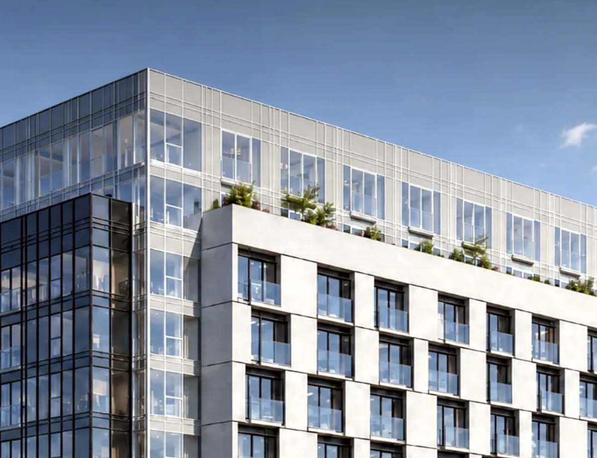 Rendering of the building for Dr. Clarke's new North York clinic